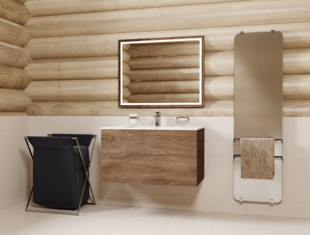 Тумба под раковину Allen Brau Glority 1.35001.NW 90х50 подвесная цвет коричневый